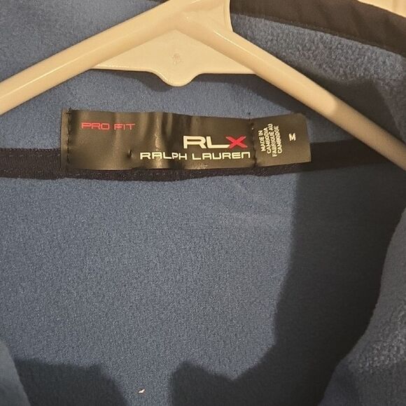 RLX Ralph Lauren Blue and Black Performance Fleece Jacket - Picture 3 of 8